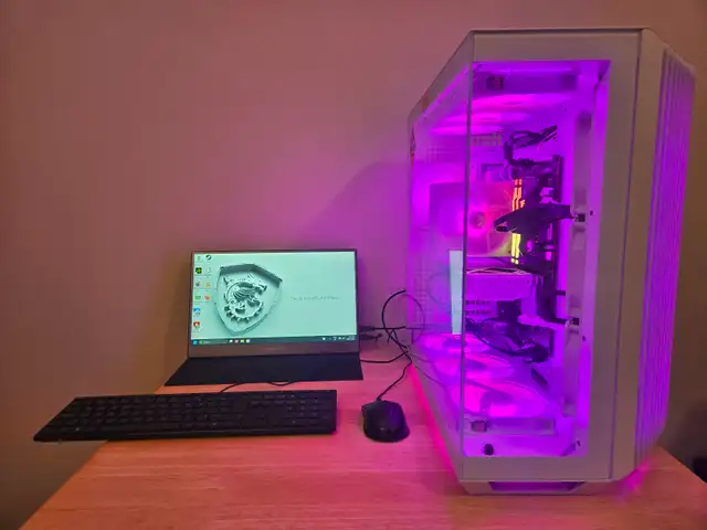 White ARGB Gaming PC - Ryzen 5 7600X+RTX 5060, RTX 5080 Ready ...