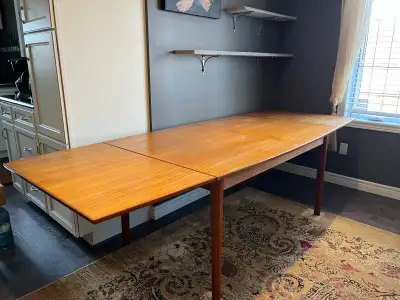 Dyrlund Solid Wood Teak Dining Table, View more