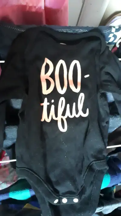 3-6 month halloween onesie, View more