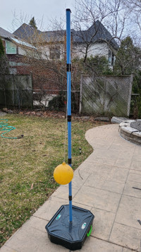 Portable Tetherball Kit with Base, Pole and Ball.