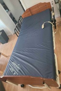 Adjustable Hospital Bed with Mattress