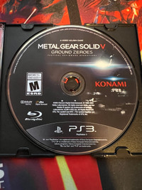 Video Games: Metal Gear Solid V Ground Zeroes PS3