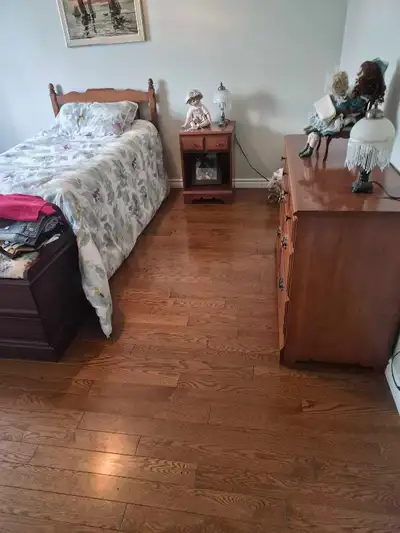 twin bed bedroom furniture with drawers mint condition, View more