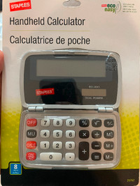 Staples handheld calculator