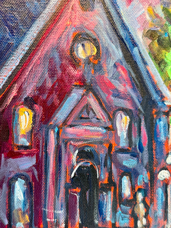 Yvon Provost "Messe de 20h, église Sainte-Famille, Boucherville" dans Art et objets de collection  à Longueuil/Rive Sud - Image 4