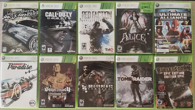 Microsoft Xbox 360 games/jeux GTA & COD (prices in desc)