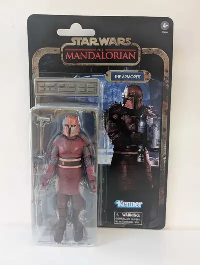Star Wars The Black Series The Armorer 6 inch action figure. From Star Wars The Mandalorian series....