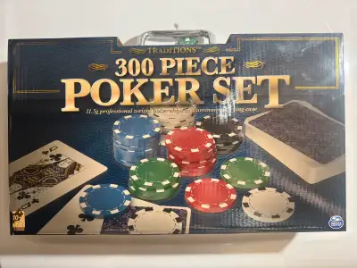 Bring casino nights home! Selling a brand new, unopened Traditions Poker Set with everything you nee...