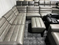 Top Grain Leather 6-Piece Sectional - NEW