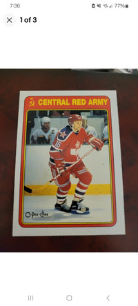 1990 O-Pee-Chee Red Army Vladimir Konstantinov RC Hockey Card