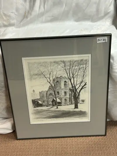 into your home! Beautiful 20x24 framed print of **“Old St. Andre, View more