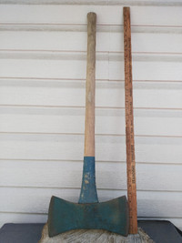Vintage Double Bit RUHR  AXE 3 1/2 pounds MADE IN WEST G