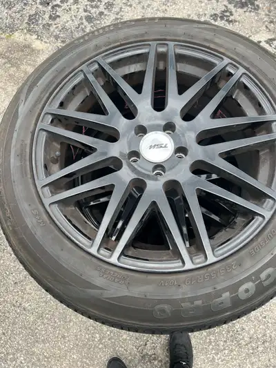 235/55/19 Go Pro Tires On 5x114.3 TSW Rims For Sale Asking $350 obo 416-953-2863