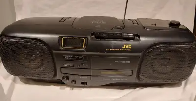 JVC CD Portable System, Cassette and CD player, used, working condition, $30 ***The antenna tip is m...