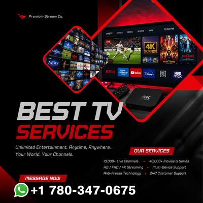 Multi tv subscription - hd 4k quality, View more