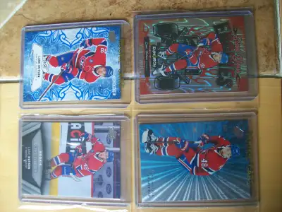 4CARTES HOCKEY 4CARDS, LANE HUTSON ROY, LOT DE 4 CARTES UD DIFF., View more