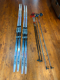 Classic Cross Country Skis and Poles