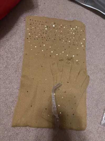 glove and scarf , View more