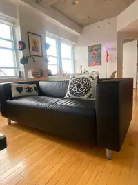 Sofa cuir noir - canapé en cuir noir