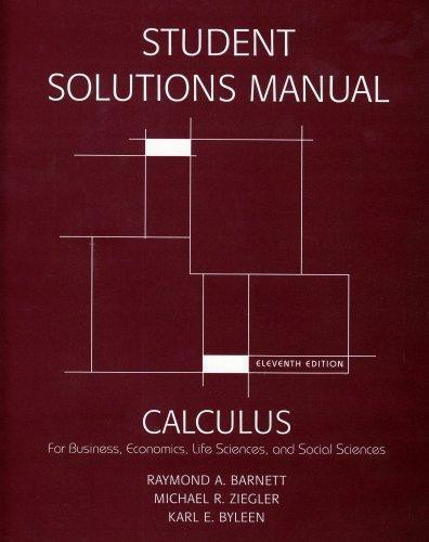 Student's Solutions Manual for Calculus for Business, Economics dans Manuels  à Ville de Montréal