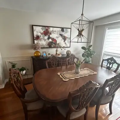 Beautiful Carved Wood Dining Set, View more