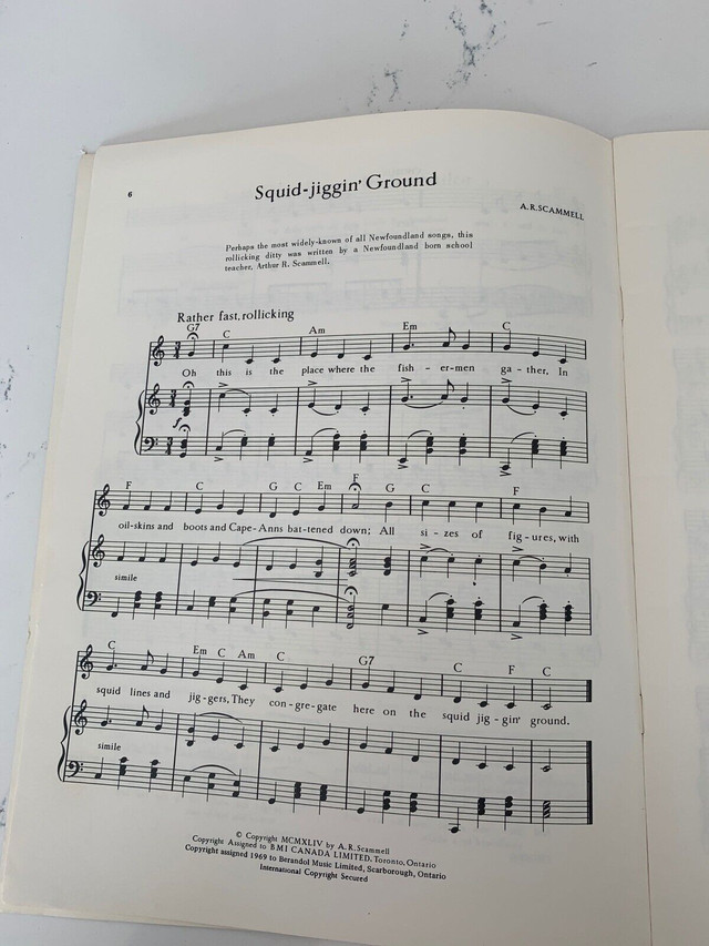 Favourite Songs of Newfoundland sheet music for piano in Other in Winnipeg - Image 2