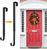 Adjustable Wreath Hanger for Front Door from 14.9-25",20 lbs