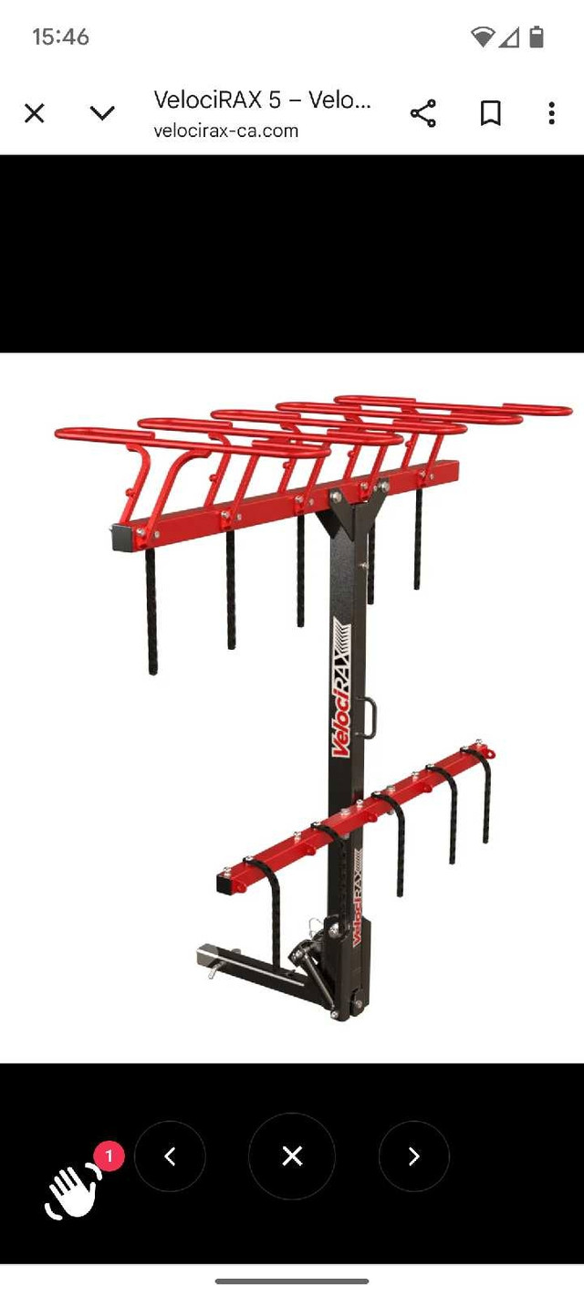 5 bike hitch mounted bike rack  in Other in Sarnia