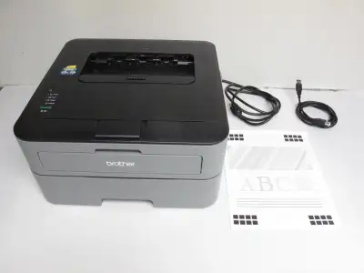 Exc. cond Brother HL-L2320D Duplex laser printer, %60 toner, USB, View more