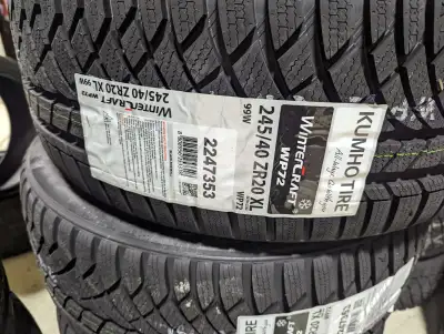 NEW 245/40/R20 & 275/35/R20 Kumho snow-S Class/7 Series/X3/Mustang/Ghibli Brand New 245 40 R20 (Fron...