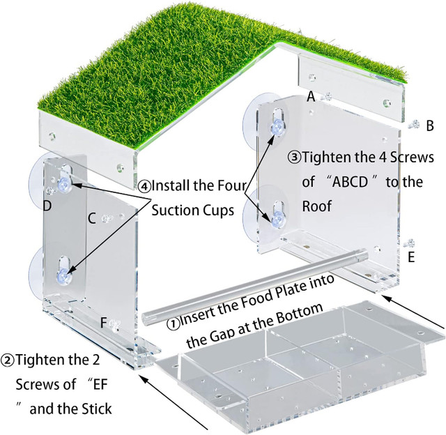 Window Bird Feeder Outdoor Bird Feeders with Strong Suction Cups in Outdoor Décor in Markham / York Region - Image 4