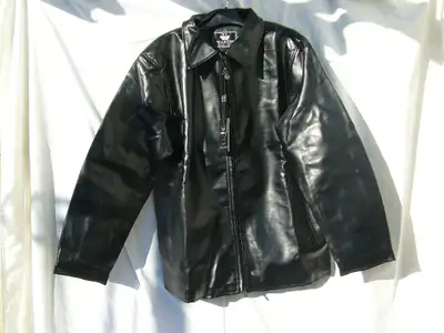 New - Men's XXL Leather Look Jacket Black, View more