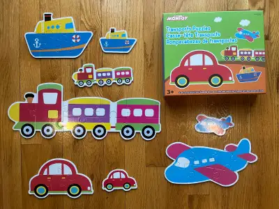 COMPLET PUZZLE / CASSE-TÊTE ENFANT  * TRANSPORTS *, View more