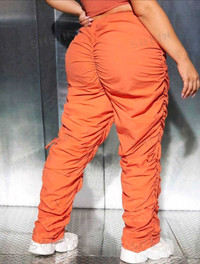 Orange waistband pants