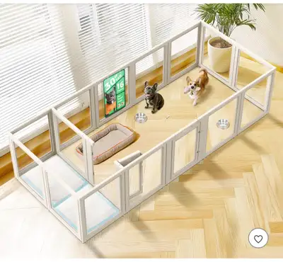 FXW AuraSpace Acrylic Indoor Dog Playpen for Small and Medium Do, View more
