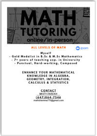 Math Tutoring / Homework Help