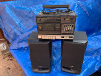 Old radio and speakers   