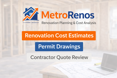 MetroRenos – Renovation Cost Estimates & Permit Drawings, View more