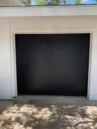 8x7 Black Garage Door