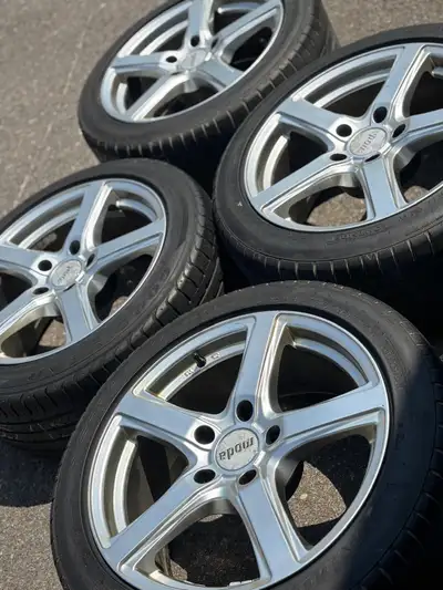 17"Moda EB1(5x120)+235/45/R17 tires–BMW 4/ 3 Series/Z3/Z4/Countryman Set of Authentic 17 inch Moda E...