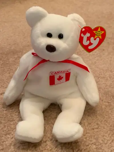 Ty Canadian Exclusive MAPLE the Bear Beanie Baby, View more