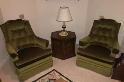 Living room occasional chairs w/ end table ensemble, View more