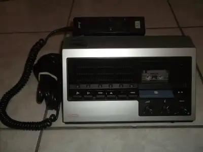 RARE Philips Mini Cassette Transcript Dictation Machine!!, View more
