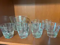 1950s ice bucket and glasses