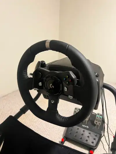 Logitech G920 Steering Wheel + Pedals w/ Playseat Challenge, View more
