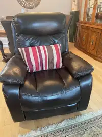 Leather Recliner - Barely used