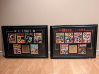 Marvel & DC Comics Framed Art Set