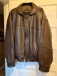 Men’s leather jacket.