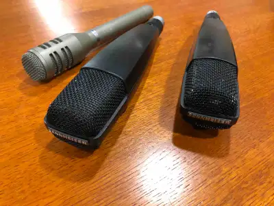 3 Microphones - Sennheiser 421s and an audio-technica, View more