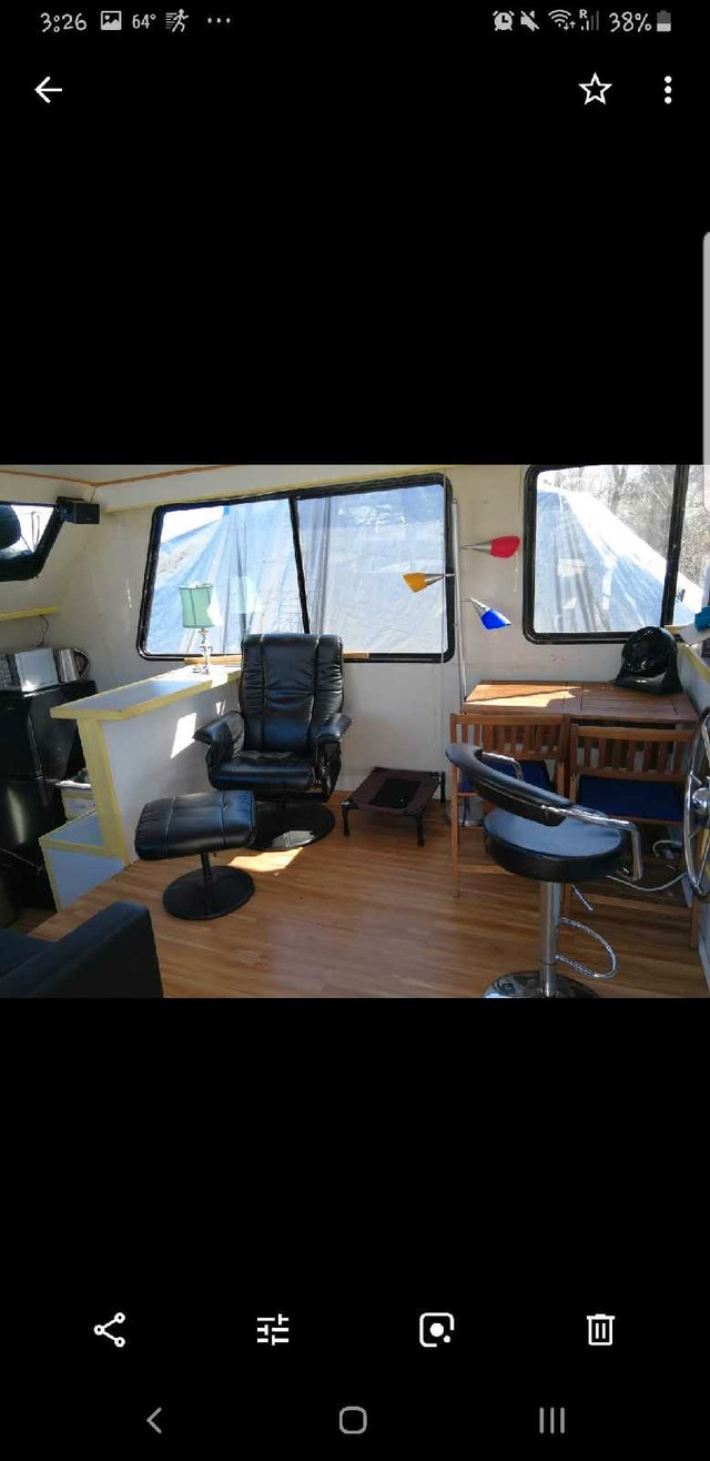 1986 Gibson Houseboat, W hull, live aboard boat in Powerboats & Motorboats in St. Catharines - Image 3